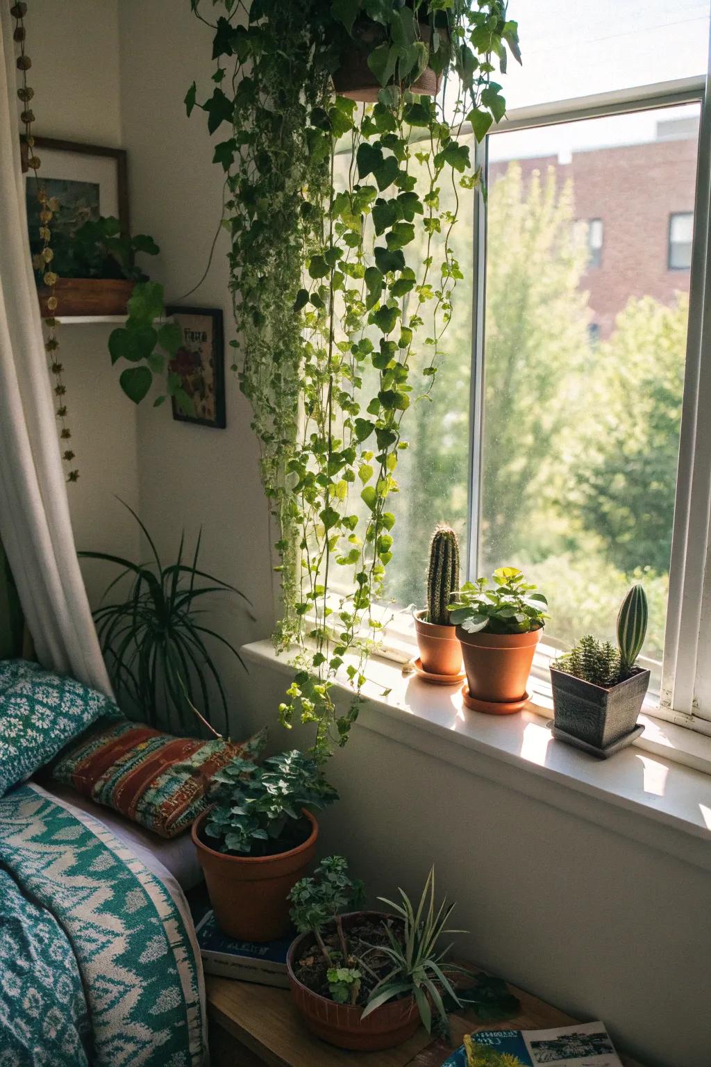 Bringing nature indoors with lush greenery