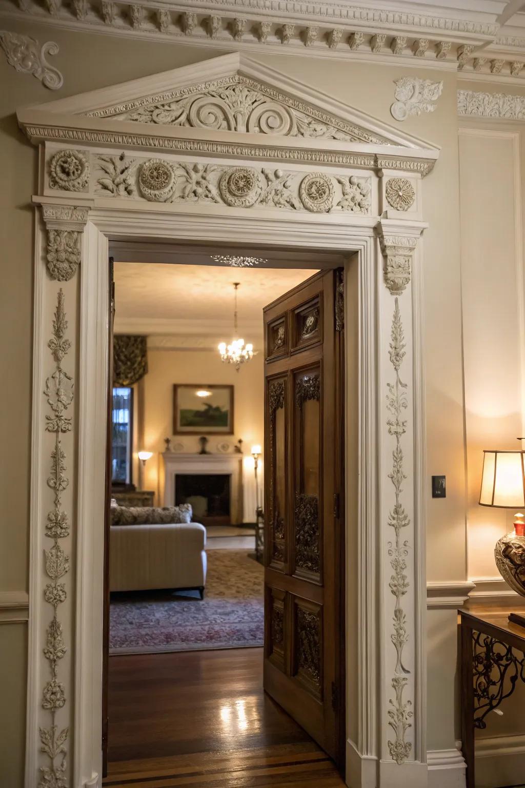 Elevate your doorways with elegant trim and molding.