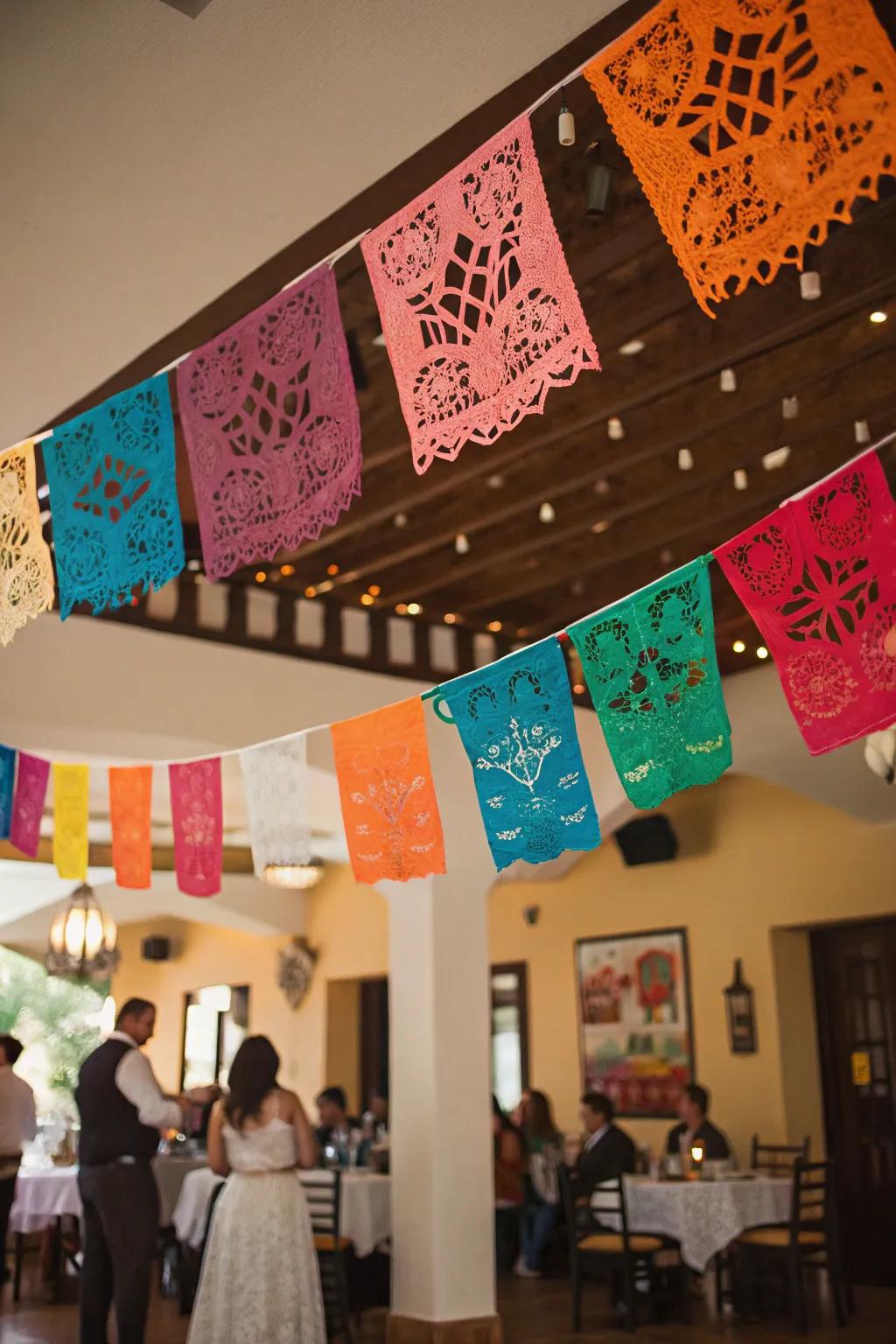 Brighten your space with these traditional papel picado banners.