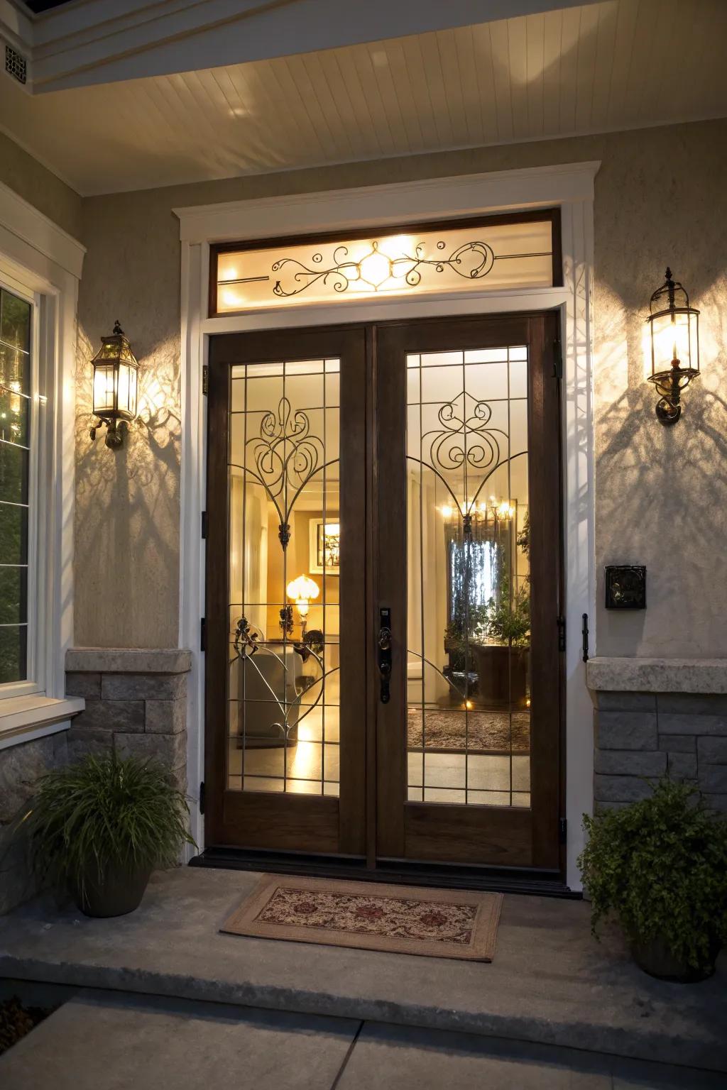 Bring the outdoors in with doors that feature stunning glass panels.