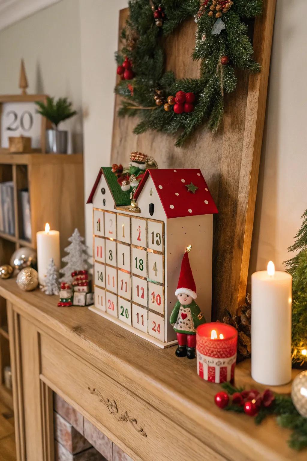 Make each day a surprise with an elf-themed Advent calendar.