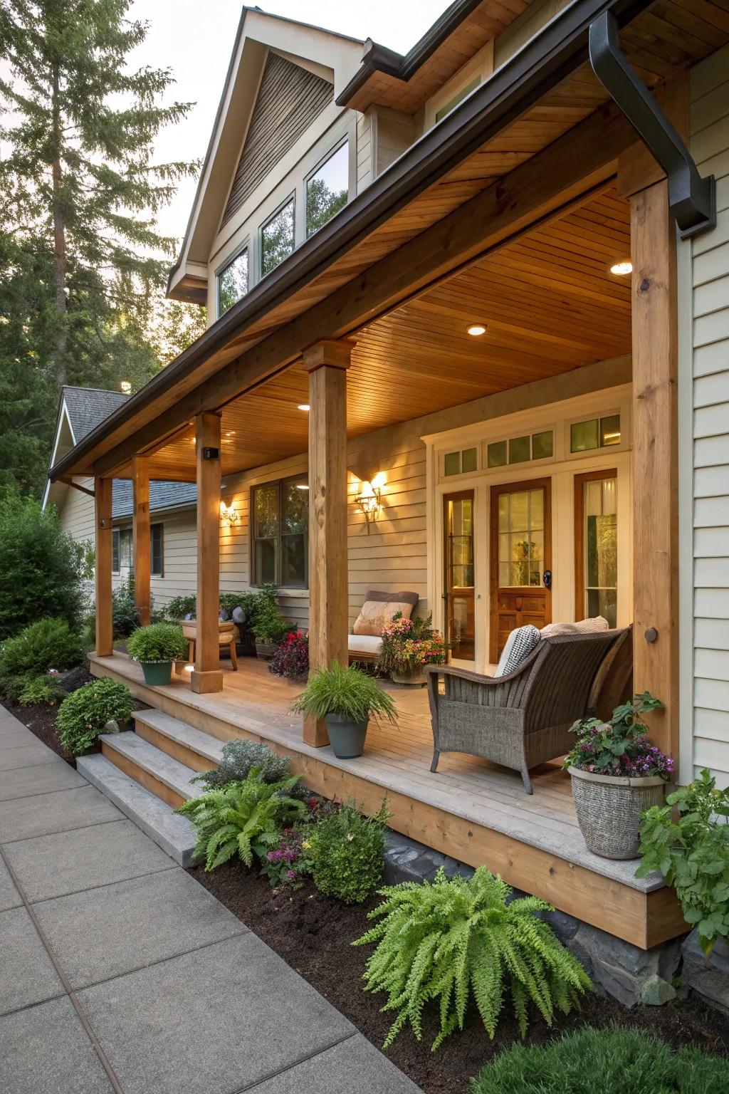 A cozy porch perfect for relaxing.