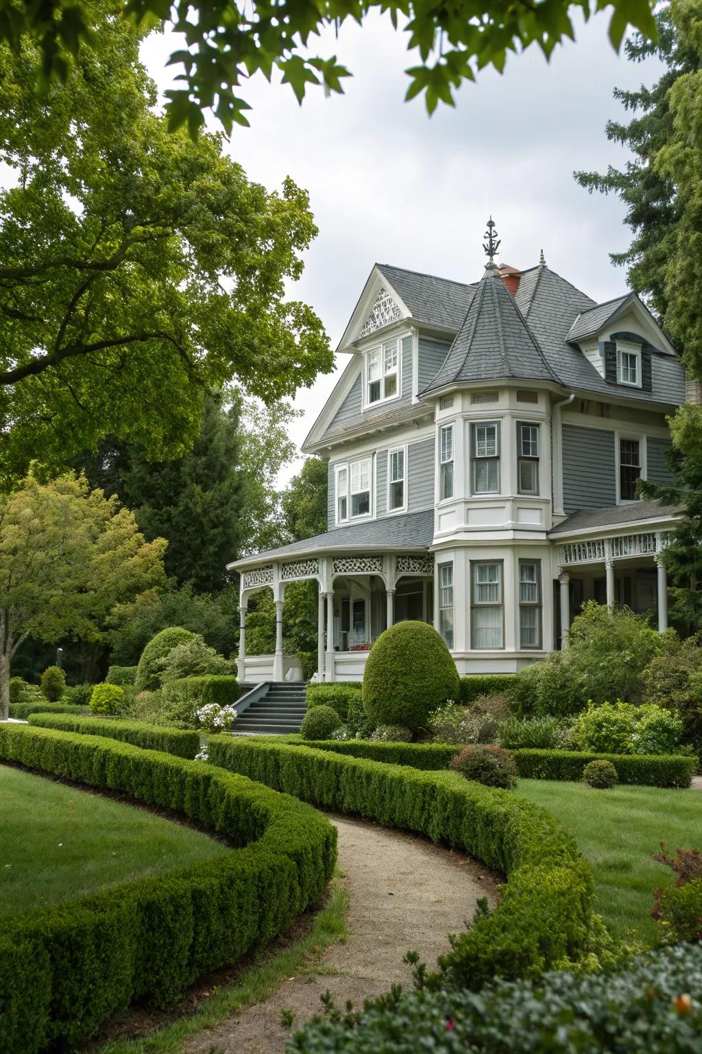 A Victorian house transformed with a modern grey palette.