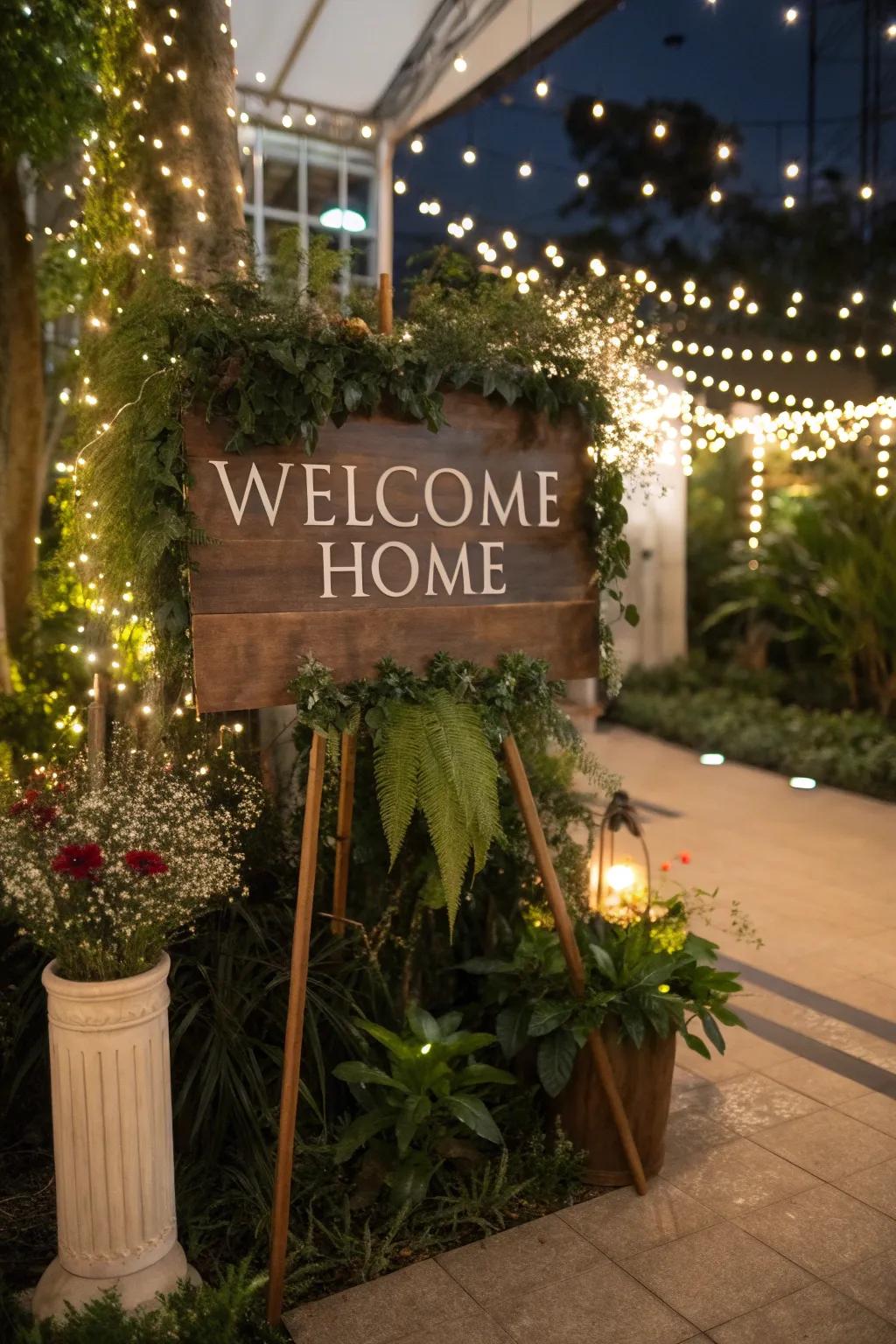 A welcoming setup perfect for any homecoming celebration.