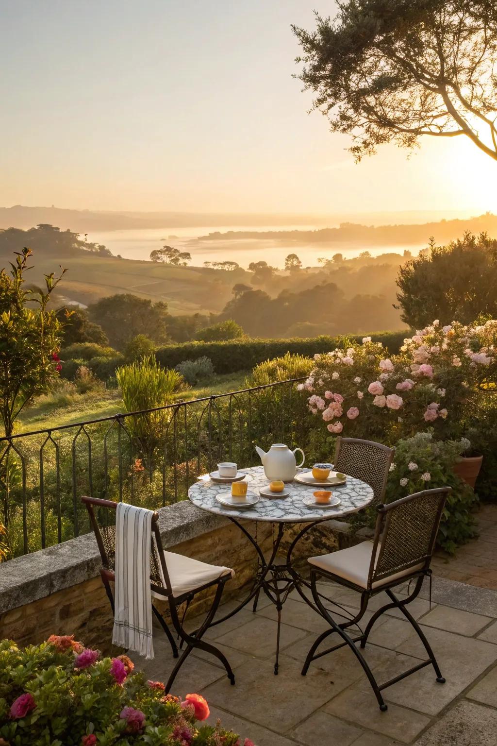 A breakfast nook with a view is the perfect start to any day.