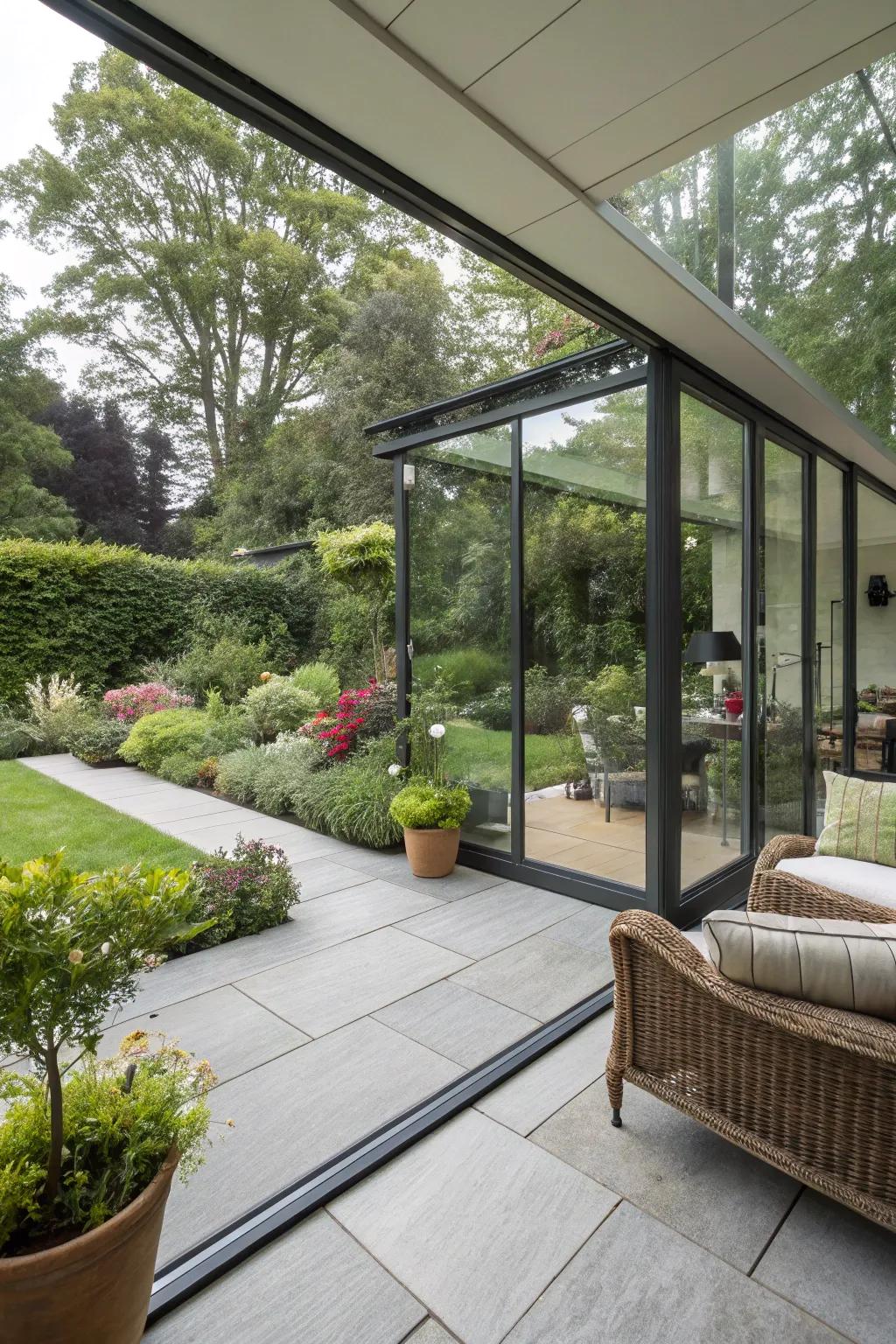 Enjoy the beauty of your garden year-round with glass enclosures.