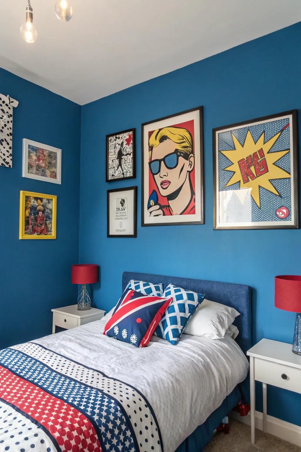 A bold color choice brings an instant pop art vibe.