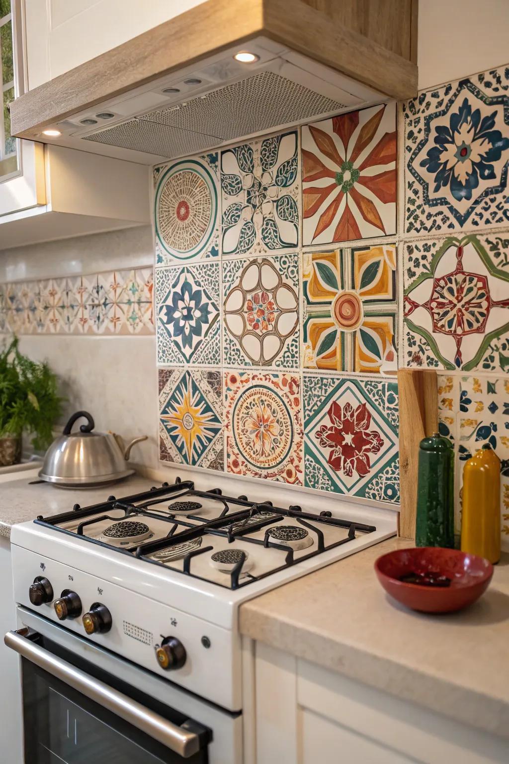 Patterned tiles bring life and personality to your kitchen.