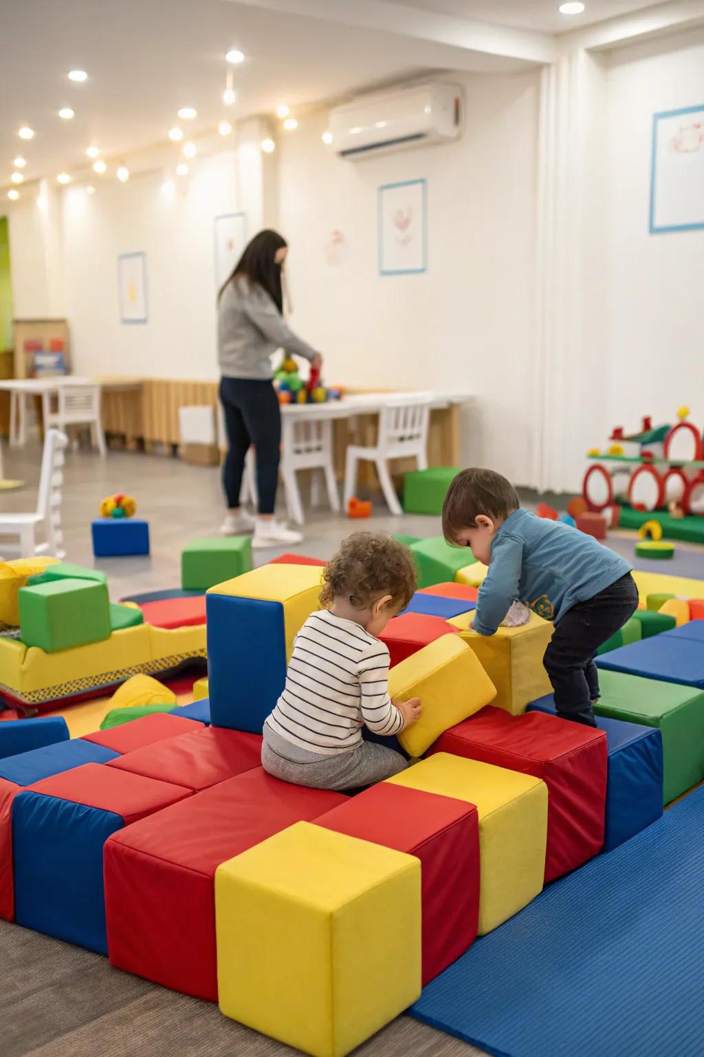 A safe and cushioned play zone for endless toddler fun.