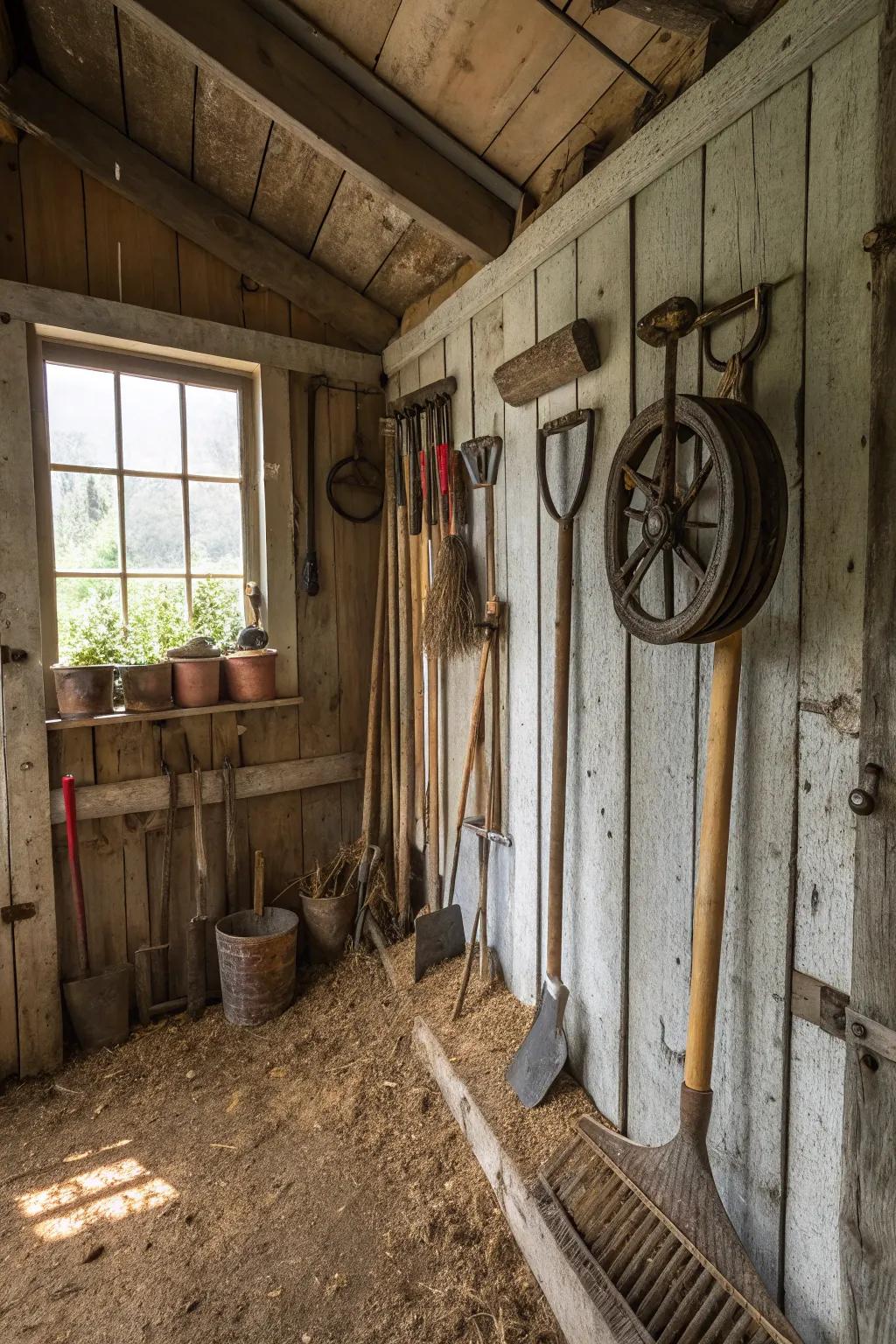 Keep your tools in order with a stylish pulley organizer.