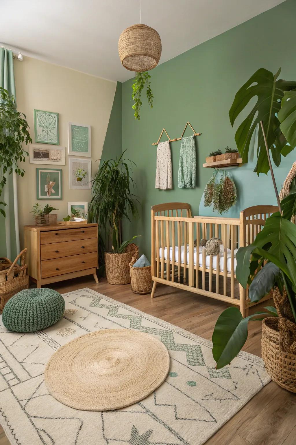 Create a natural sanctuary with an eco-friendly nursery.