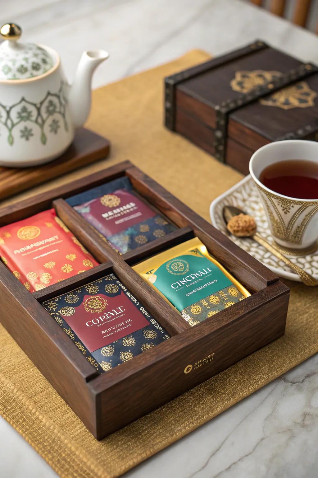 Gourmet tea blends for a comforting cup.