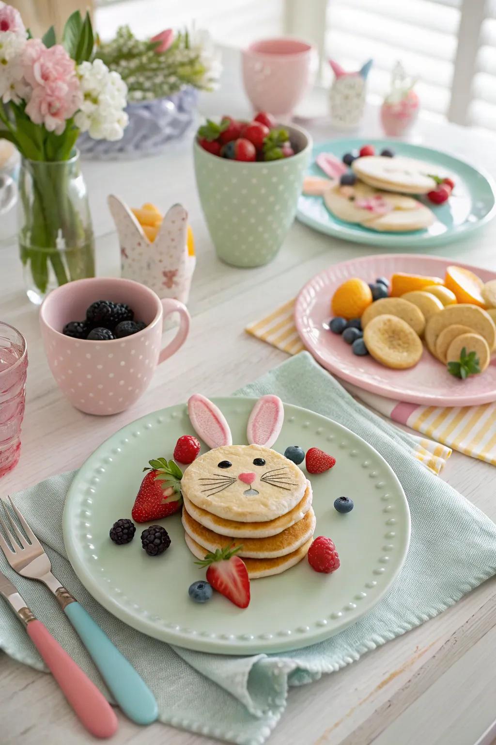 A festive bunny-themed breakfast to start Easter right.