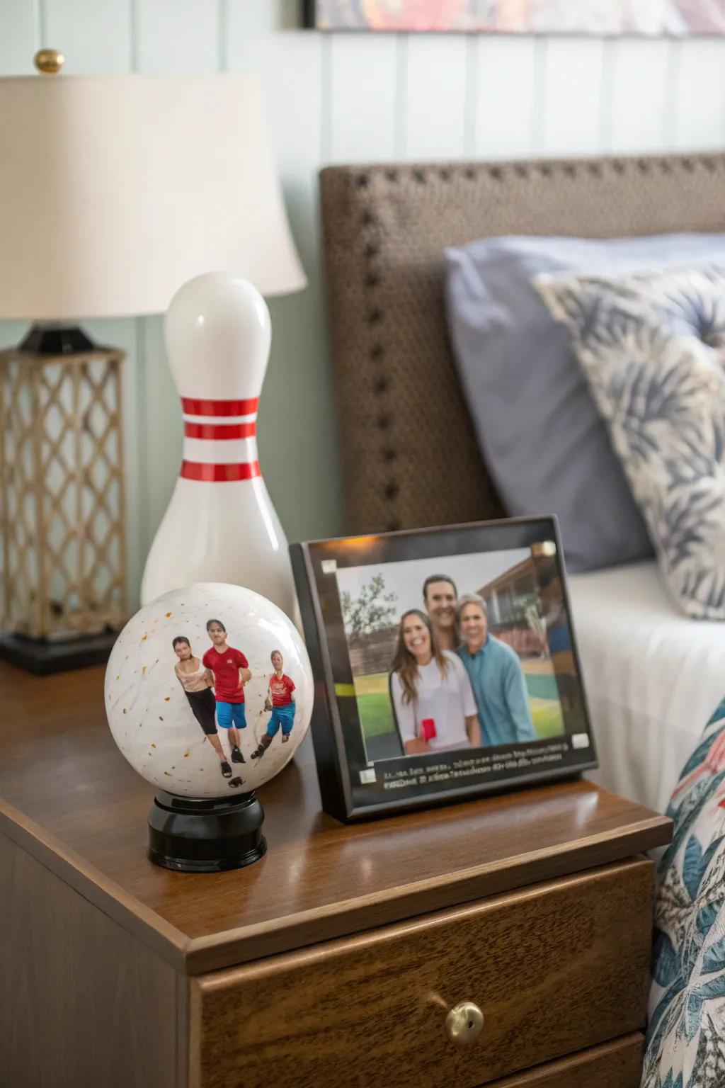 A keepsake personalized photo trophy.