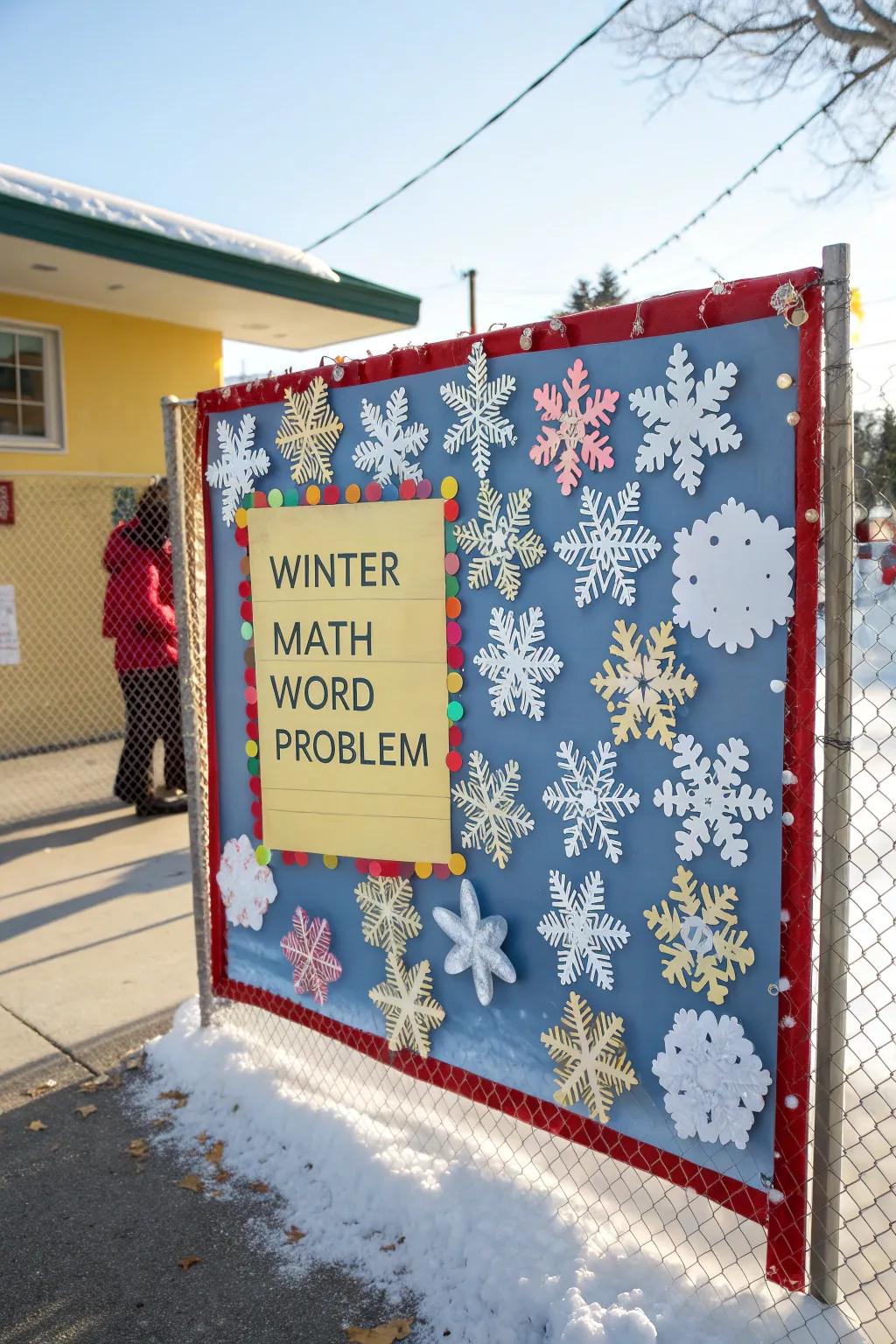 Snowflakes make math problem-solving magical.