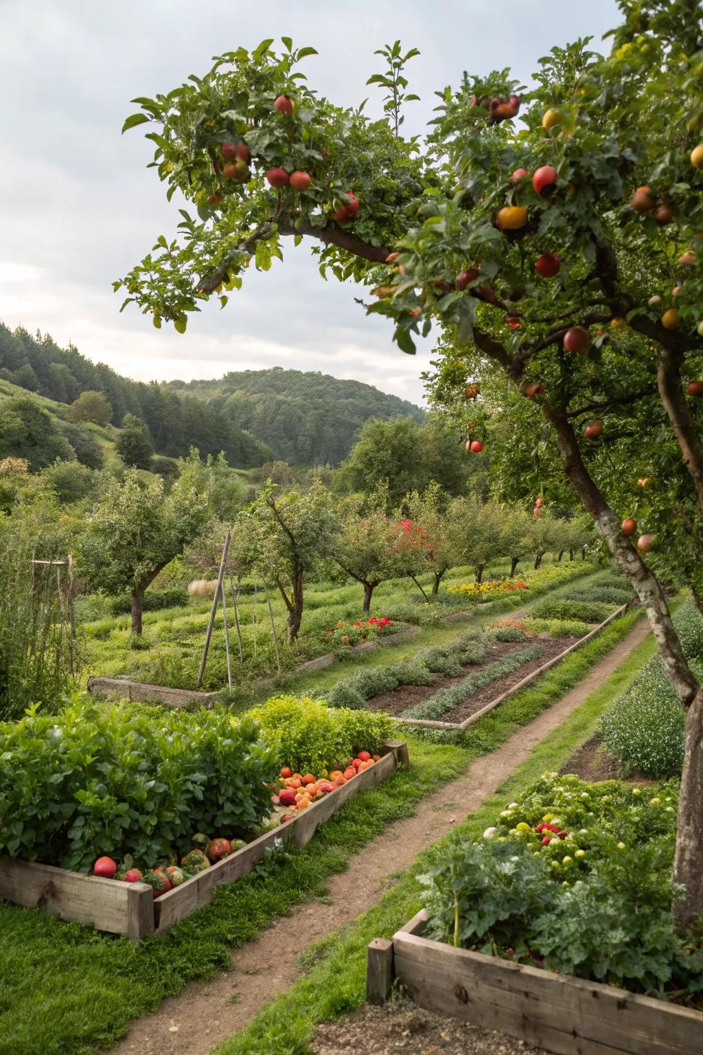 An edible landscape provides beauty and nourishment.