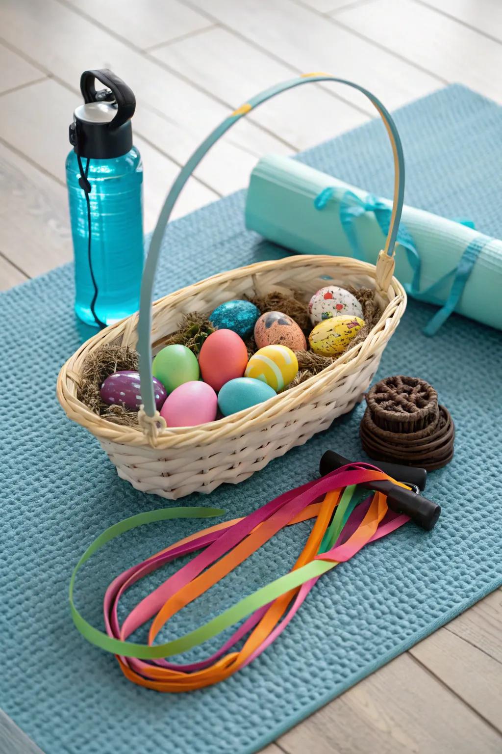 The perfect basket for fitness enthusiasts this Easter.