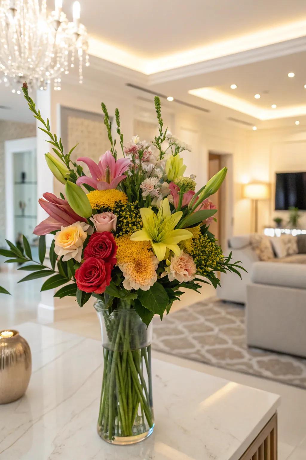 A customized bouquet tailored to the recipient's personal tastes.