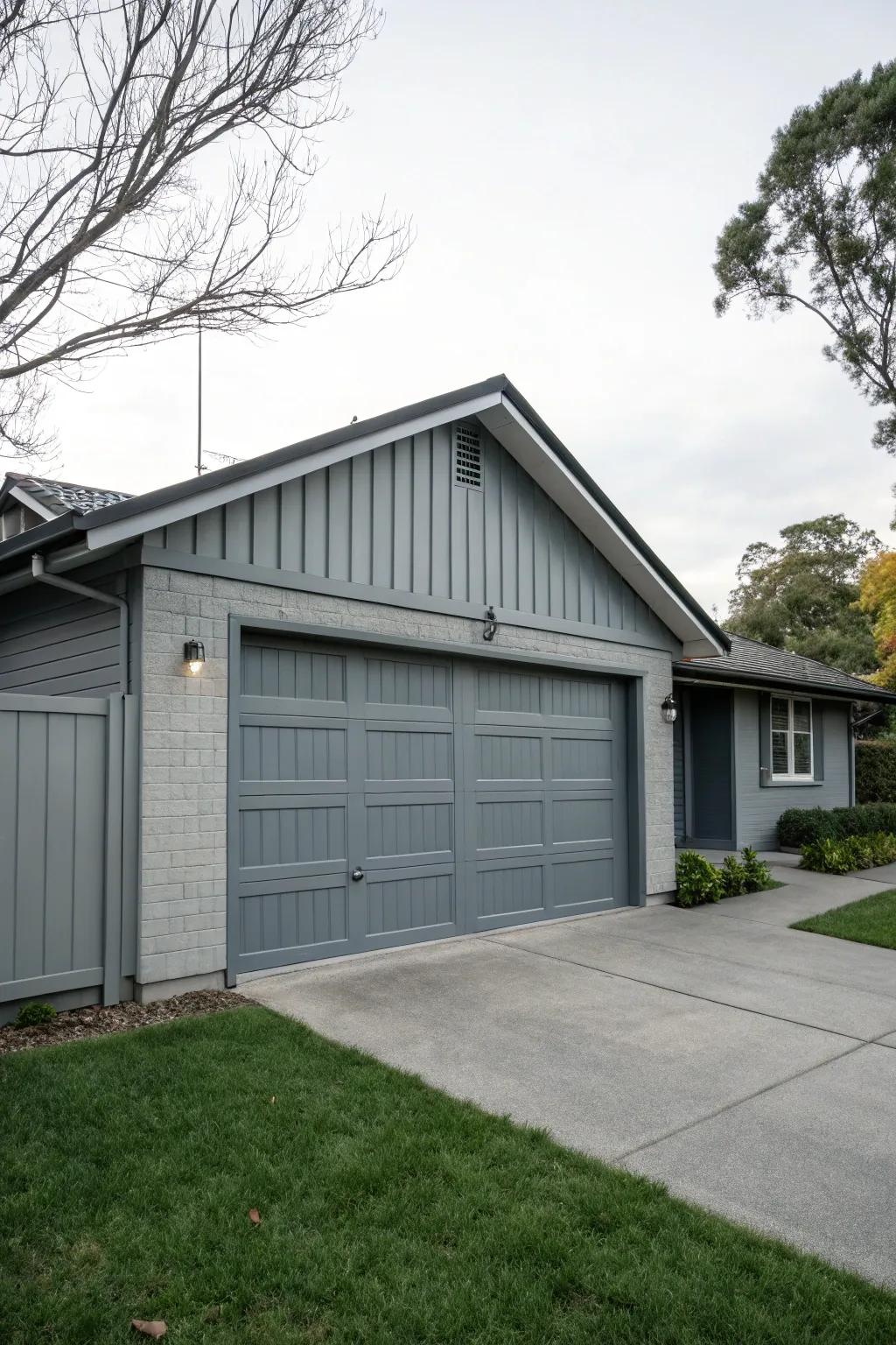 Seamless style with a grey garage makeover.