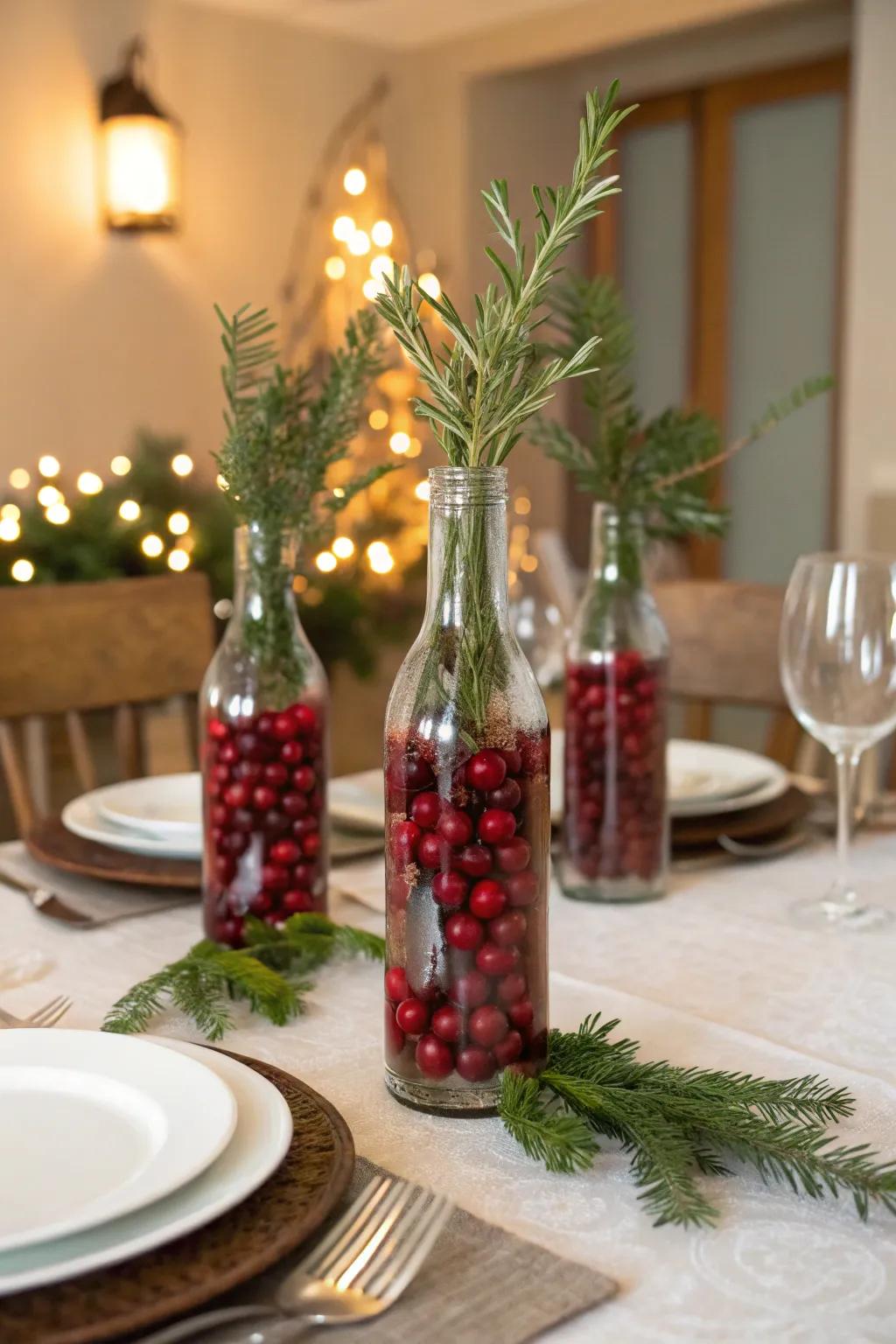 A DIY centerpiece adds a personal and unique touch to your table.