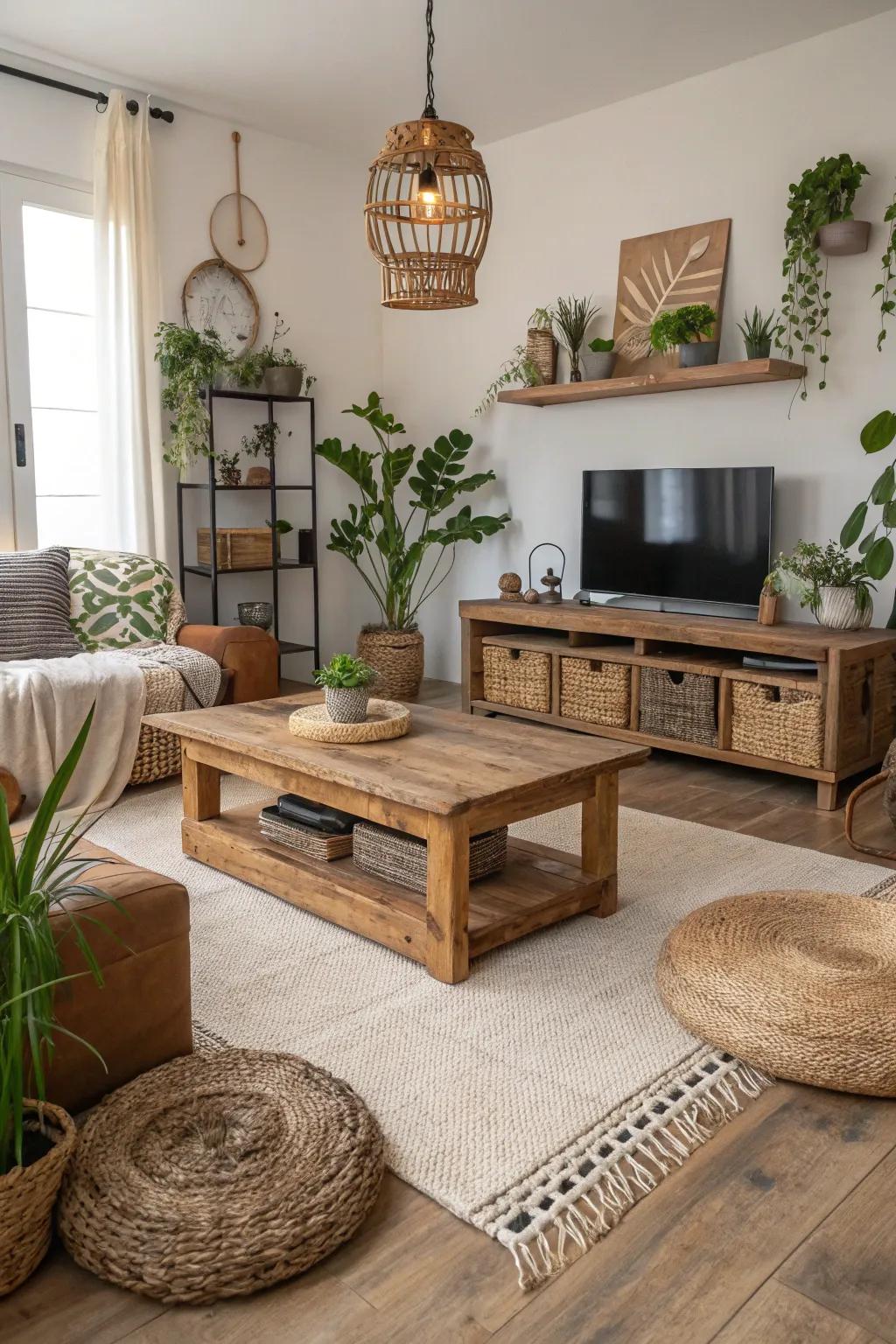 Eco-friendly decor combines style with sustainability.