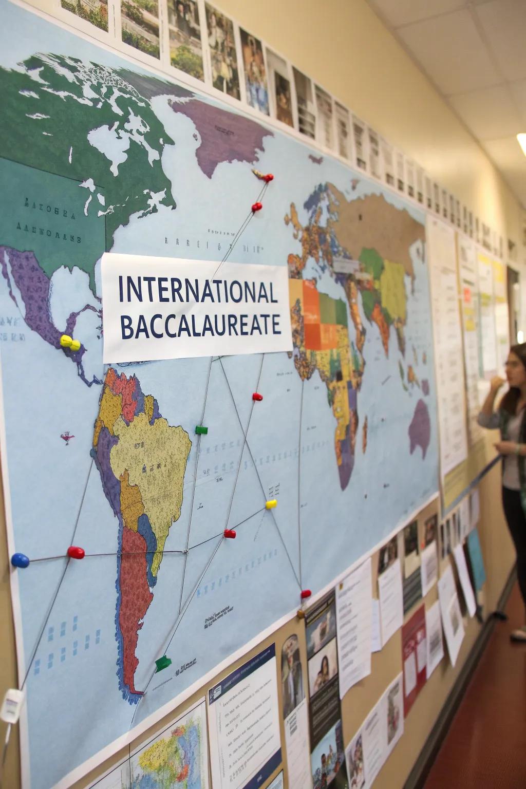 Global connections brought to life with a world map.