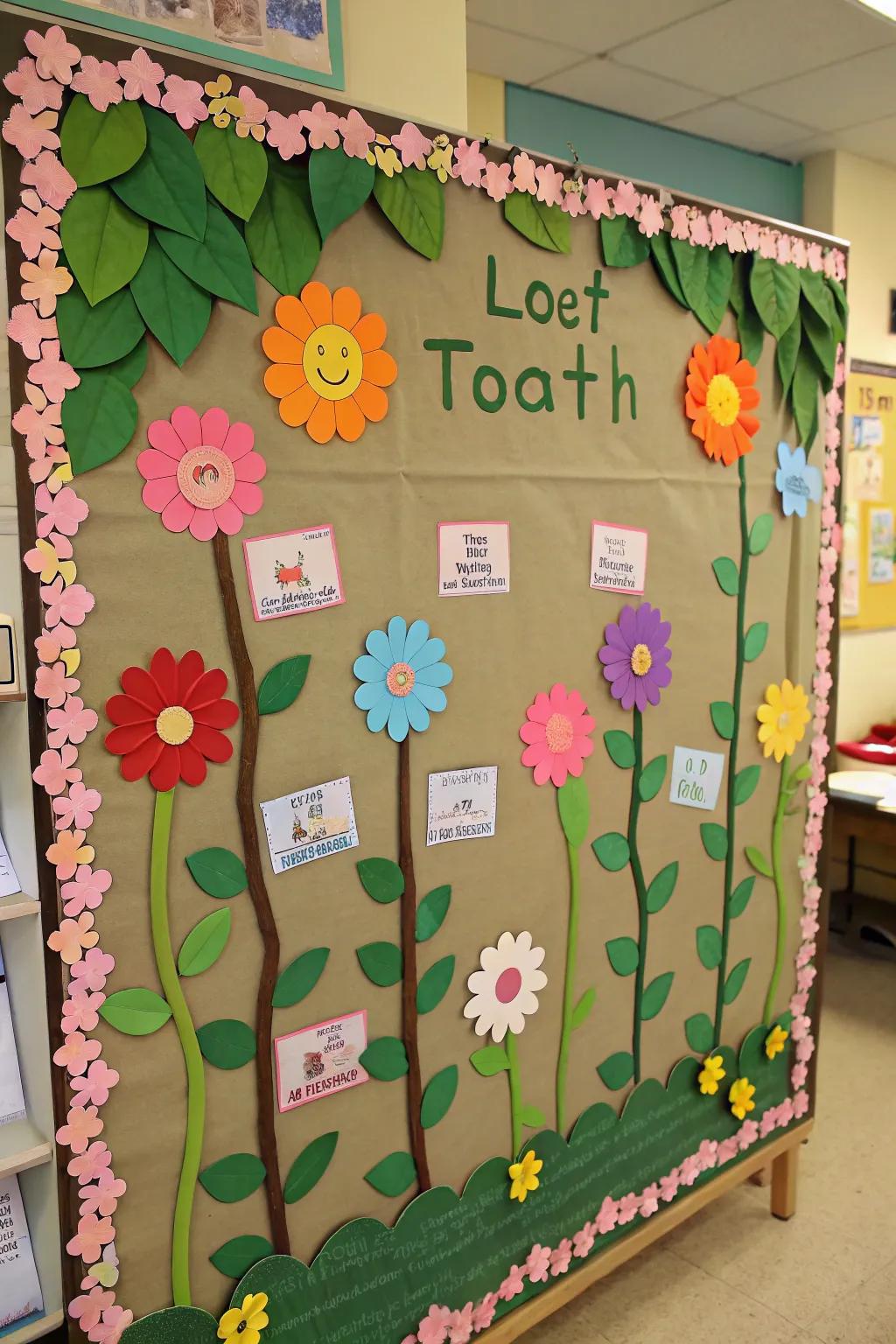 Watch your classroom garden bloom with each lost tooth.