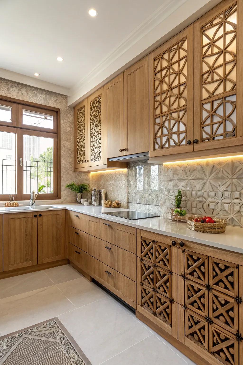 Geometric patterns add a modern twist.