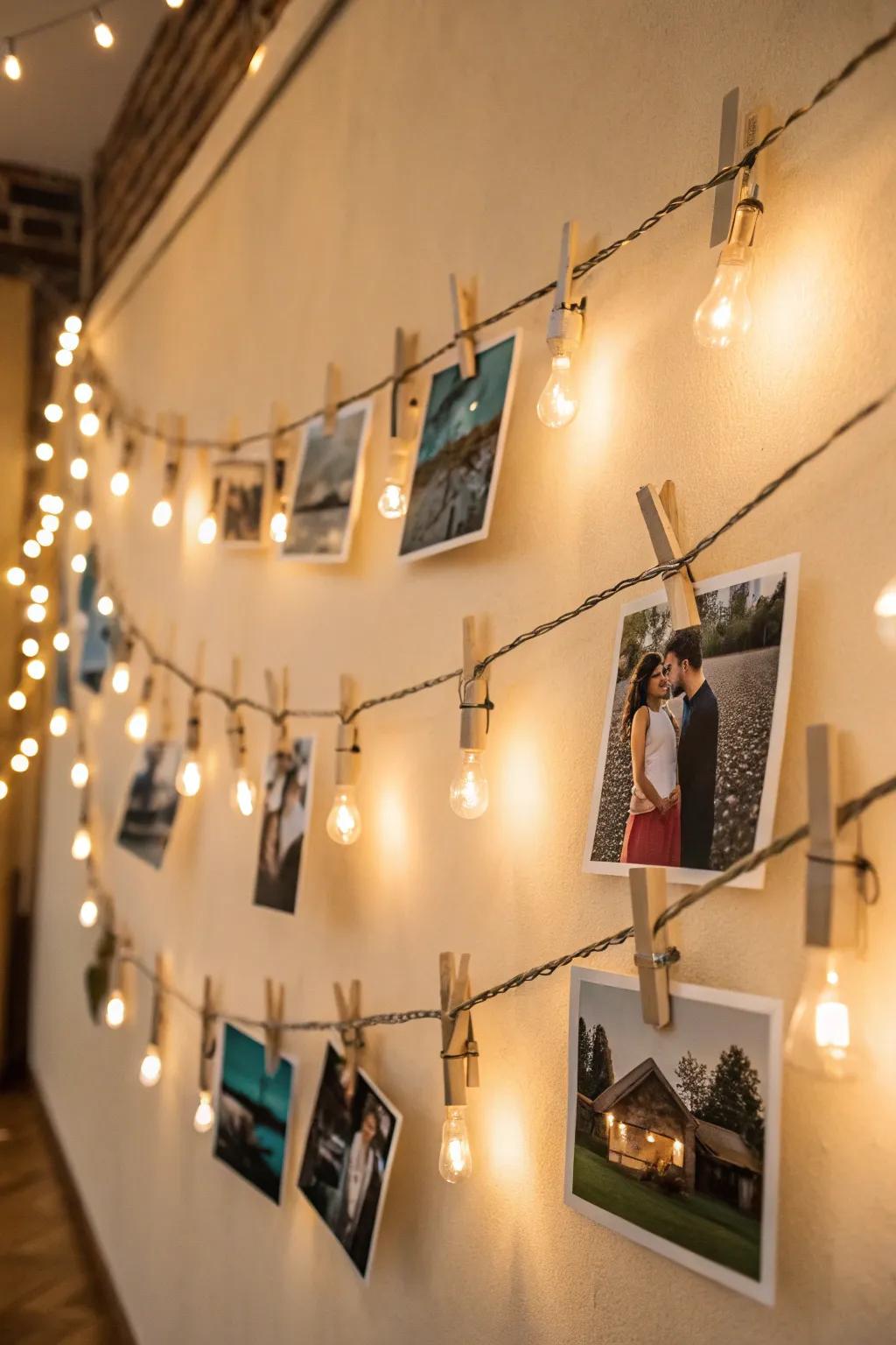 Retro pegs and lights offer vintage-inspired charm.