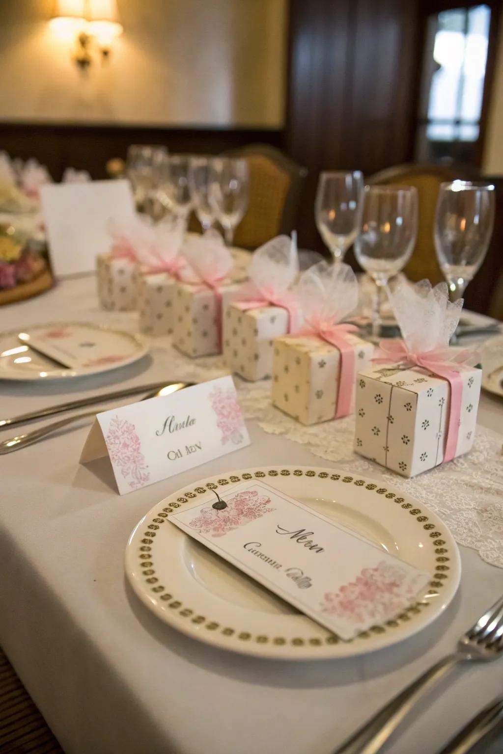 Personalized elements make your table feel unique and inviting.