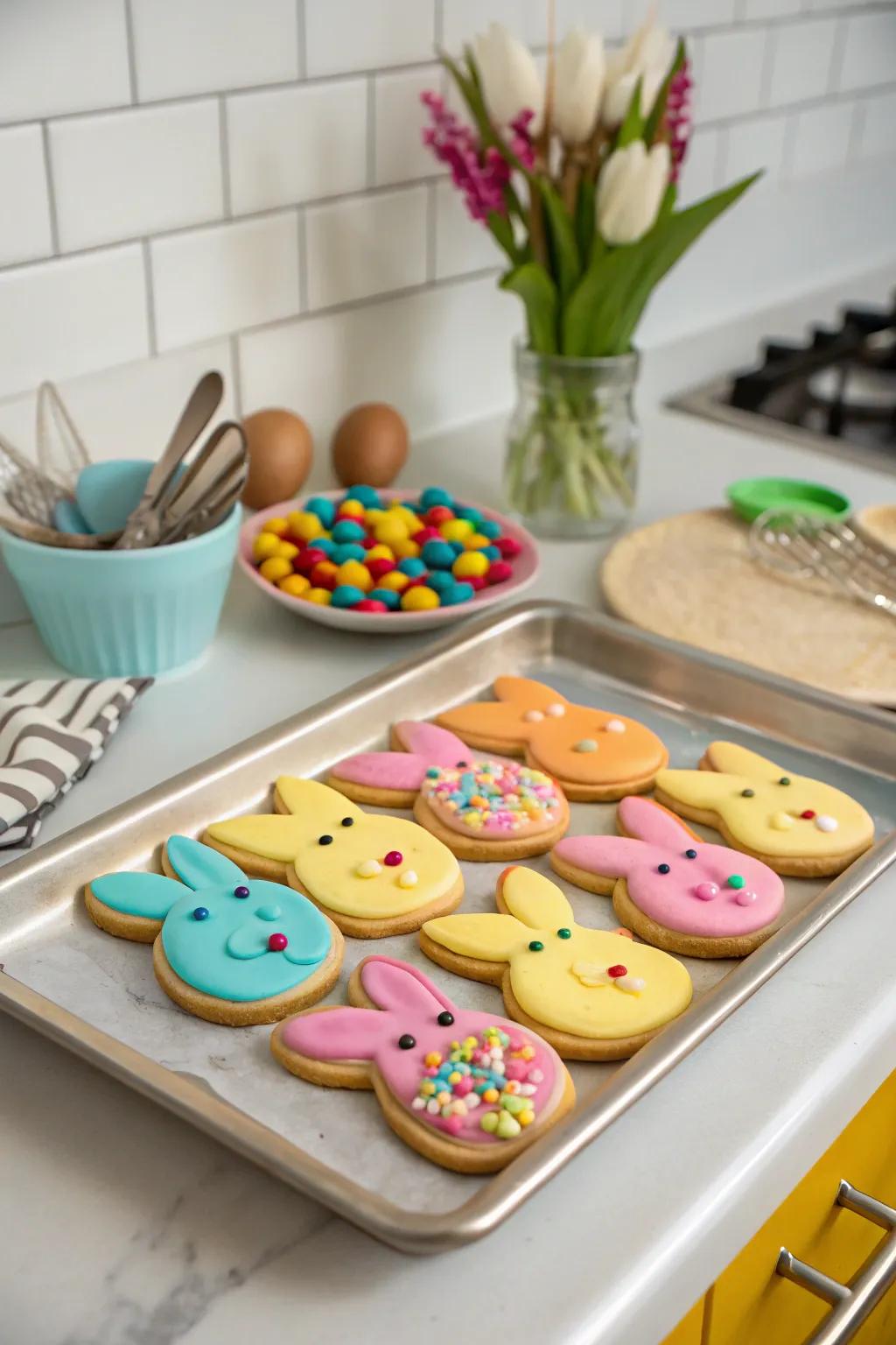 Adorable bunny treats ready to be enjoyed.