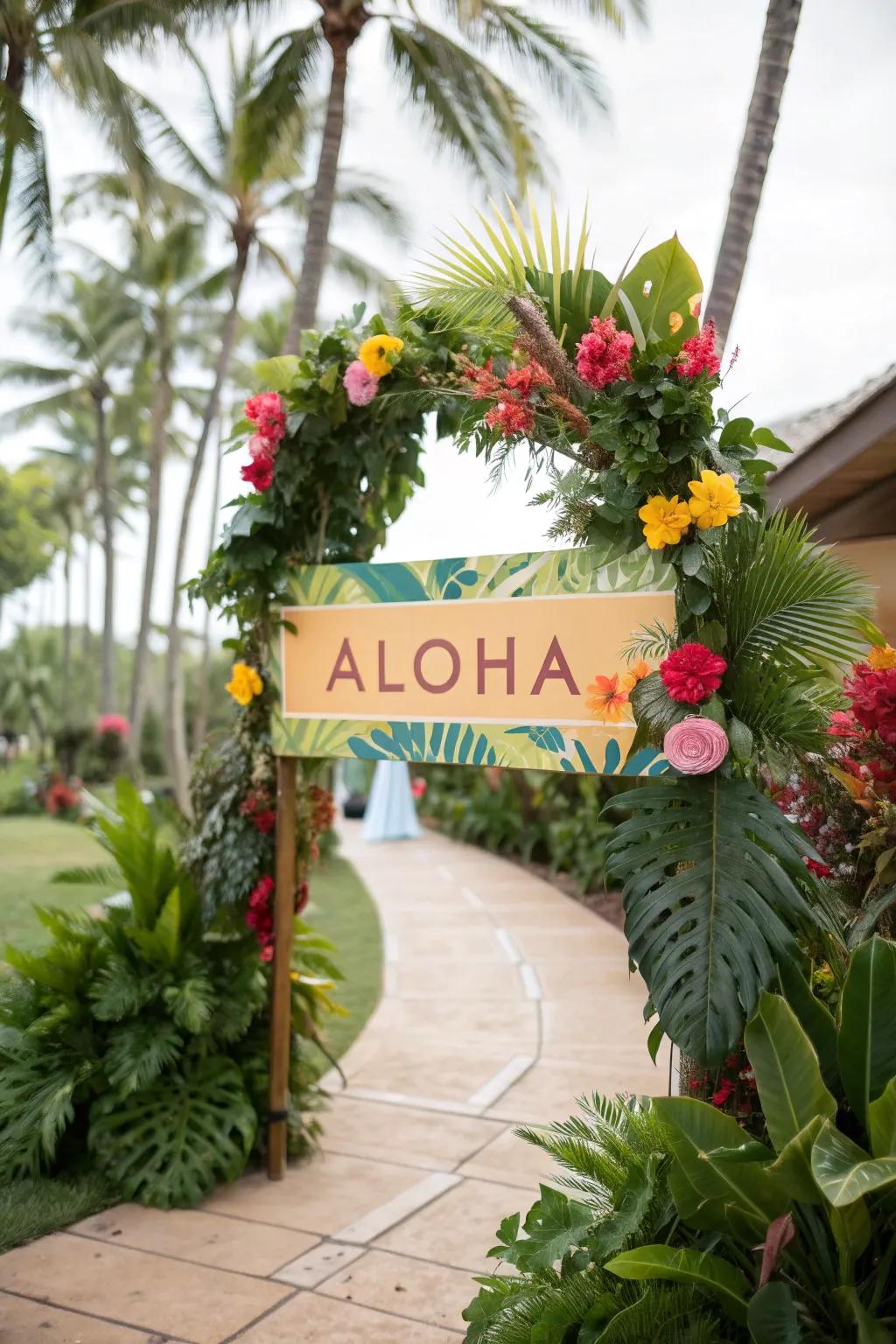 Welcome guests with a touch of Aloha.