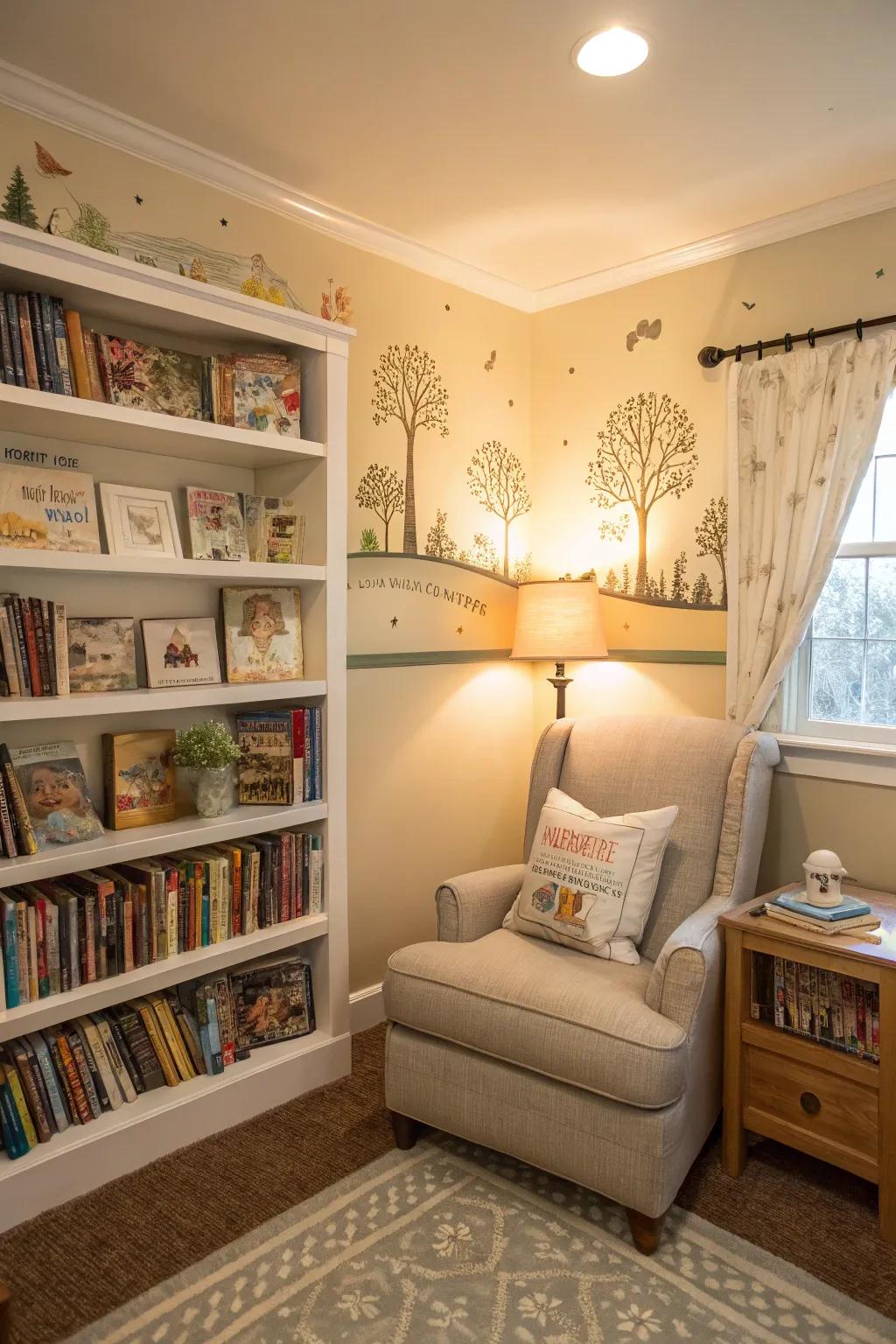 Step into a world of tales with a storybook-themed nursery.