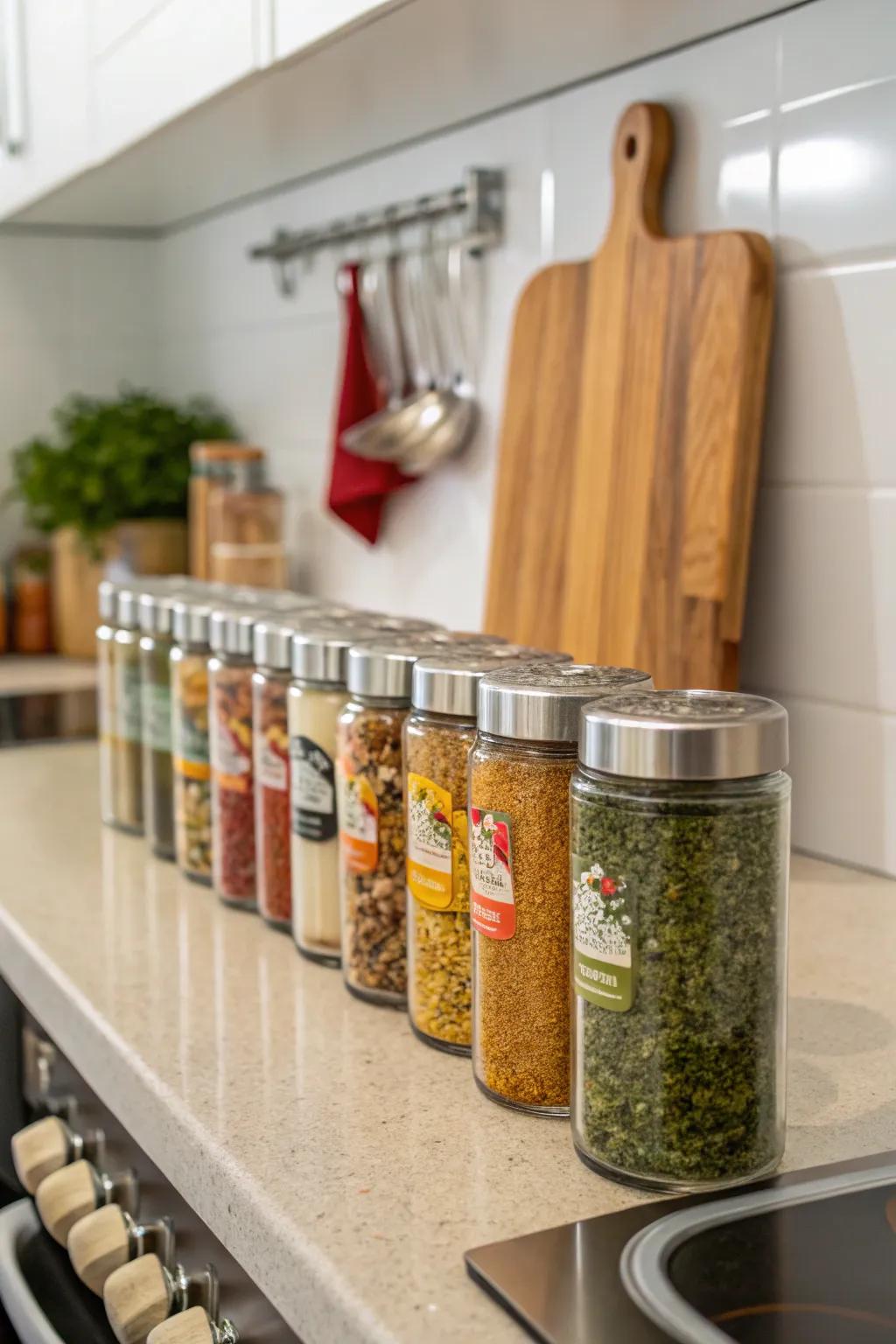 Vacuum-sealed jars help maintain freshness and flavor.
