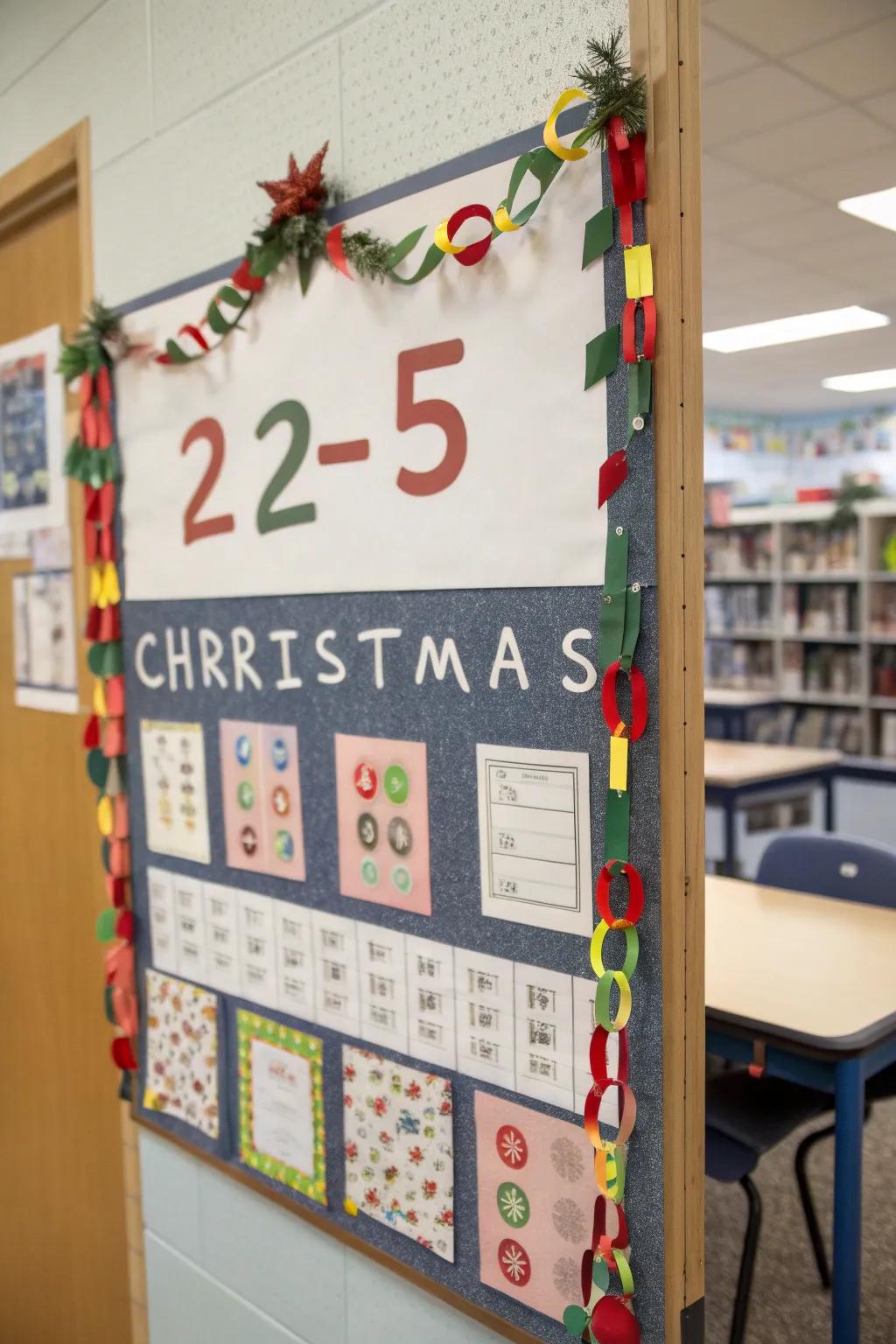 Counting down to Christmas with daily math.