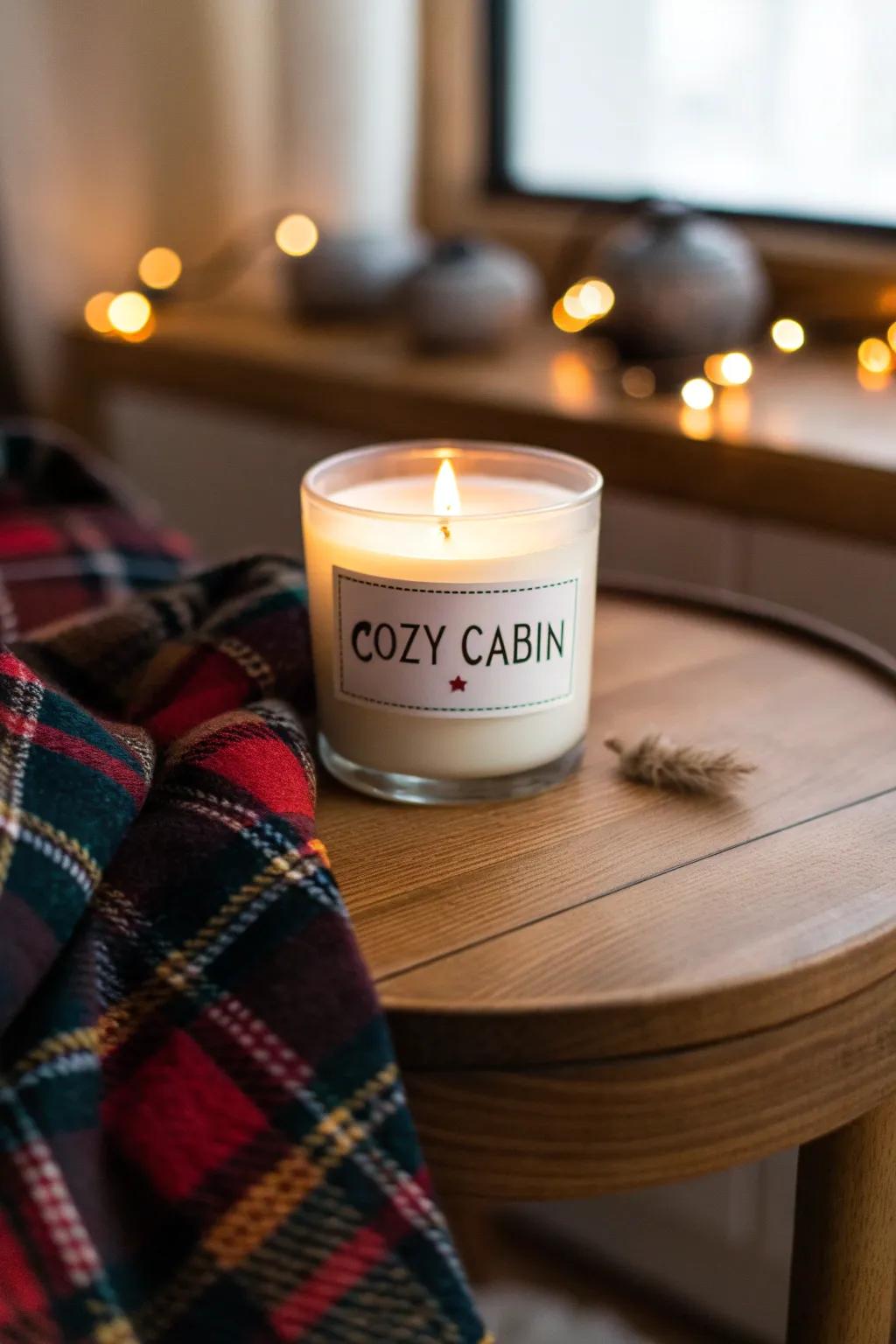 Cozy Cabin Candle for a Warm Ambiance