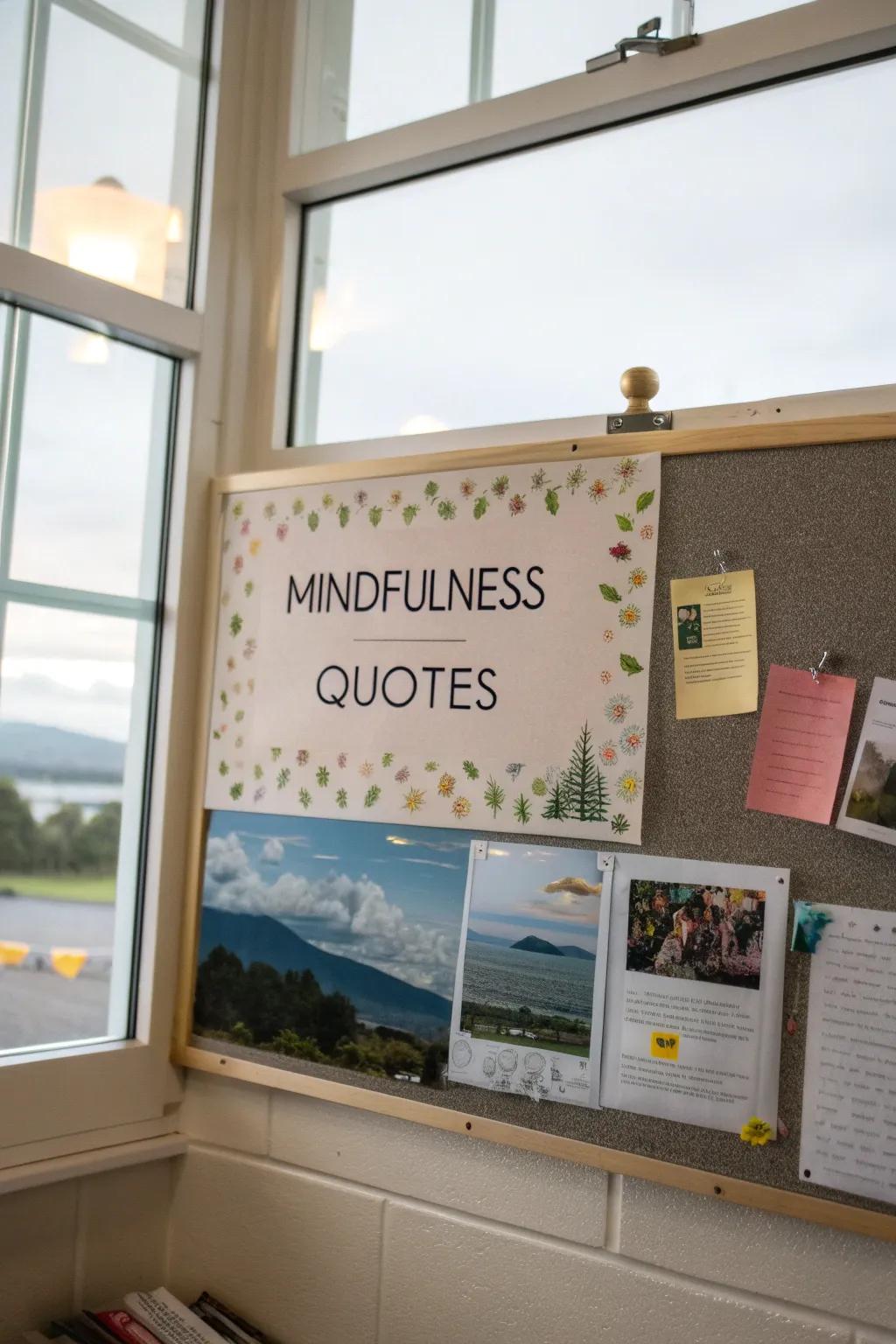 A space for mindfulness and reflection within the classroom.