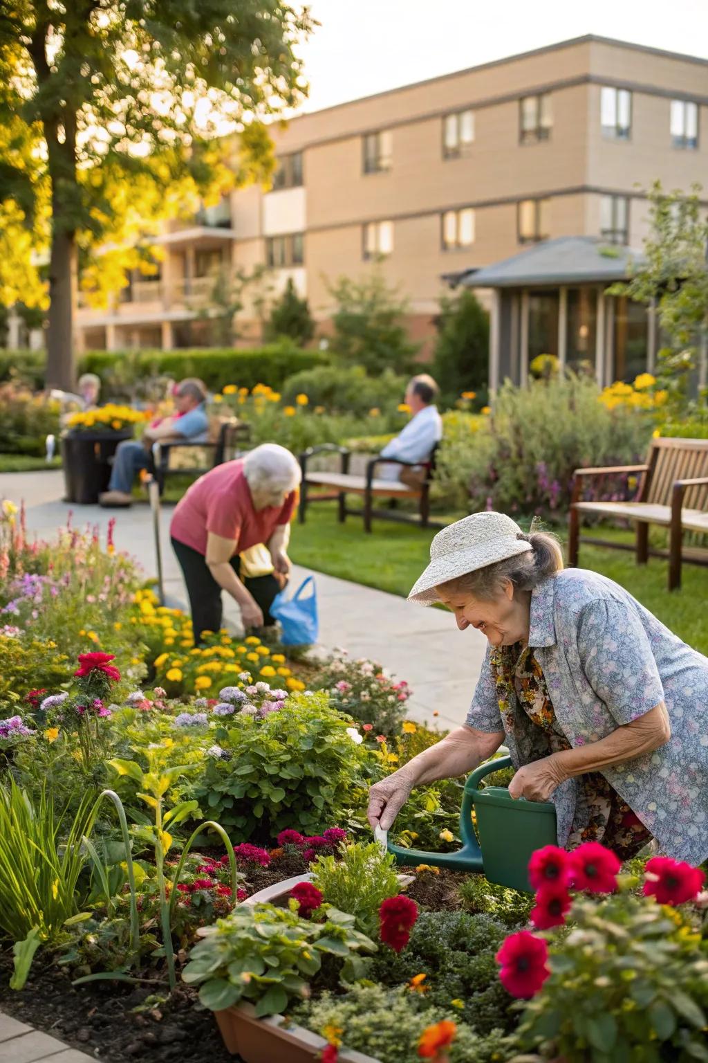 Fostering teamwork and pride with community gardening.