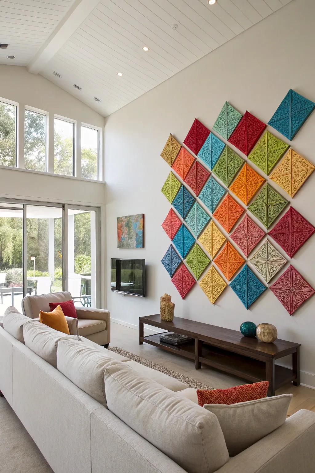 Reinvent your space with modular wall art.