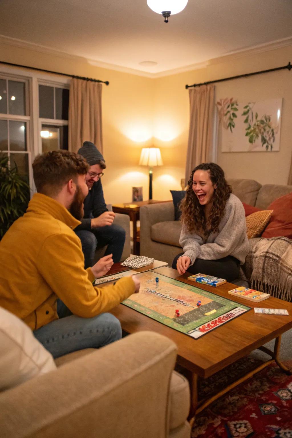 Engage in a friendly board game tournament for endless fun.