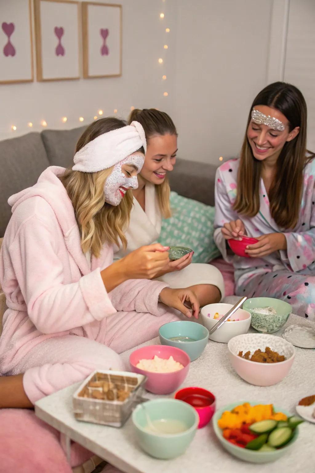 DIY face masks make for a fun and engaging spa activity.