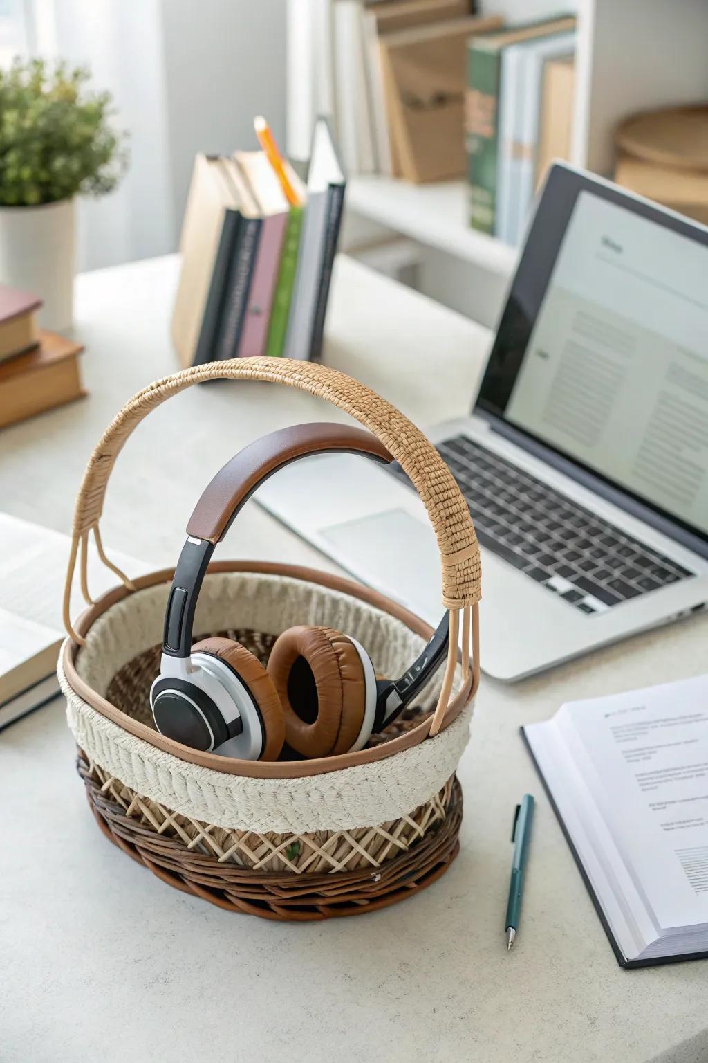 Enhance their music experience with quality headphones in the Easter basket.