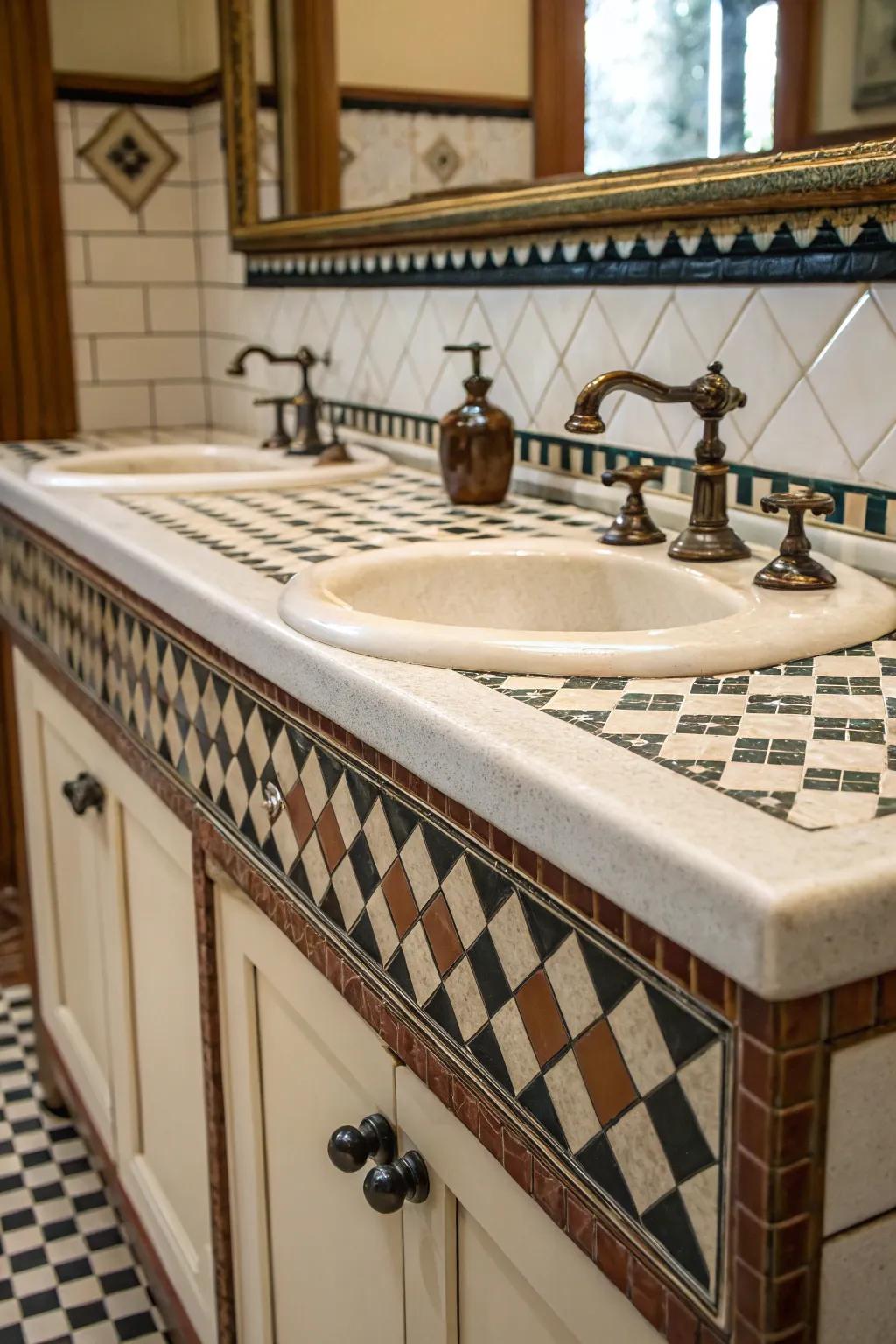 Retro tiles bring vintage charm back in style.