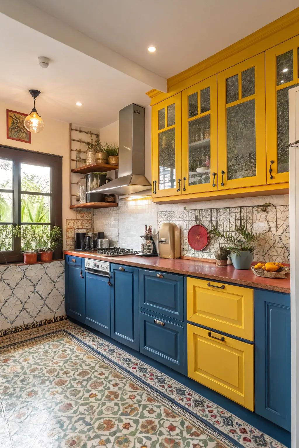 Color-contrasting trim highlights architectural features.