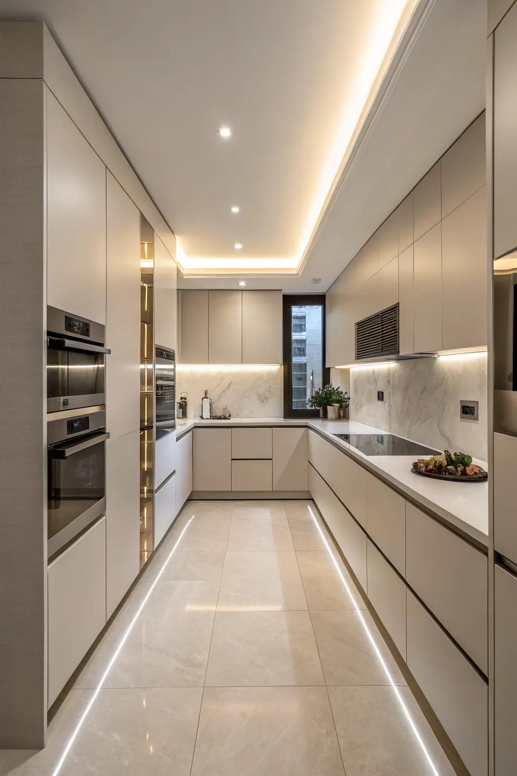 Hidden appliances keep your kitchen looking clean and organized.