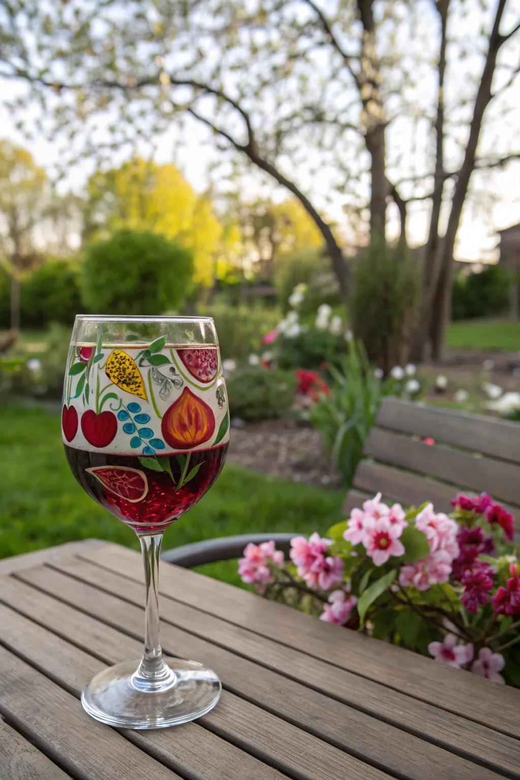 Fruity designs add a splash of summer to your wine glasses.