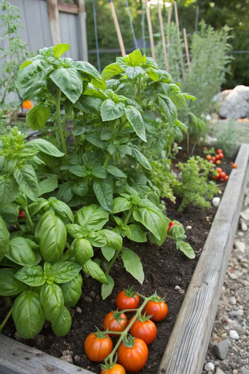 Companion planting for a naturally pest-free garden.