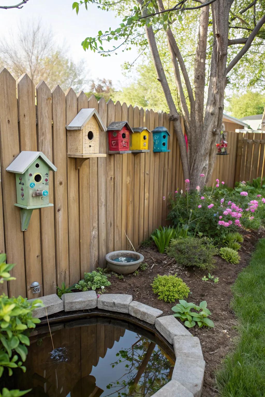 Wildlife-friendly features create a lively space.