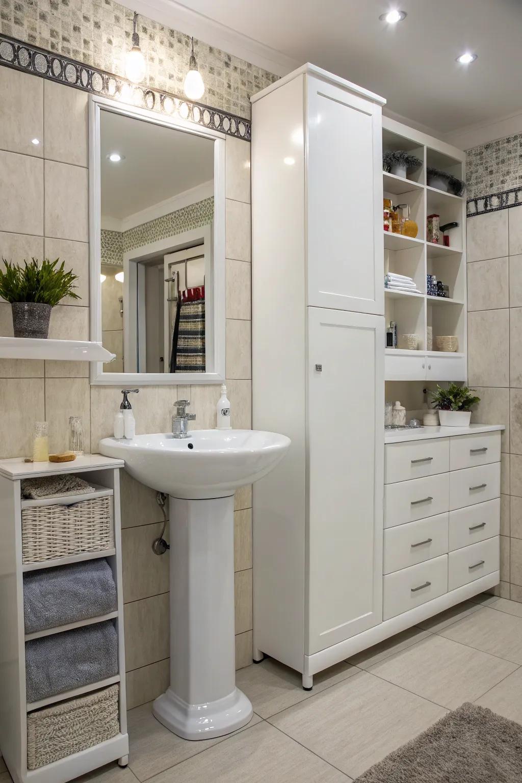Maximize storage with vertical solutions.