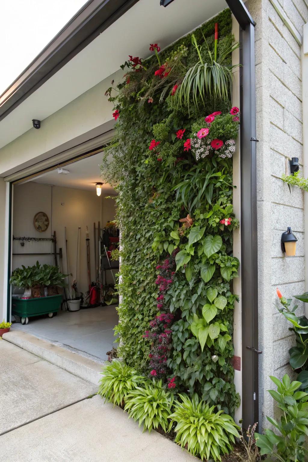 Bring nature indoors with a vibrant vertical garden.